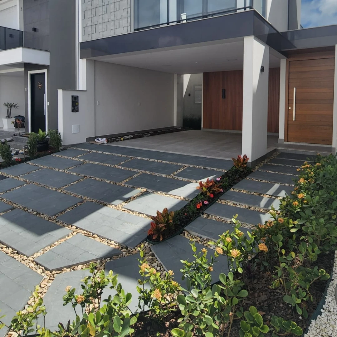 Pedra Ardósia Mineira Cinza