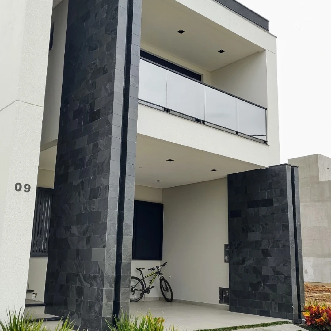 Pedra Ardósia Mineira Preta